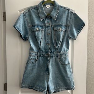 Denim romper